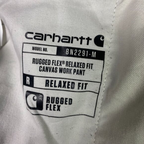 Carhartt Rugged Flex Relaxed Fit Canvas Work Pants Men's 38 x 30 Fits 39x29 Gray - Picture 10 of 16